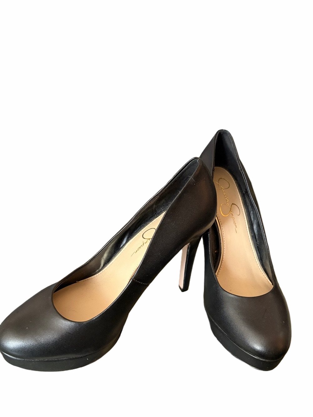 Jessica Simpson Parisah platform pumps faux leather. Size 7 excellent condition